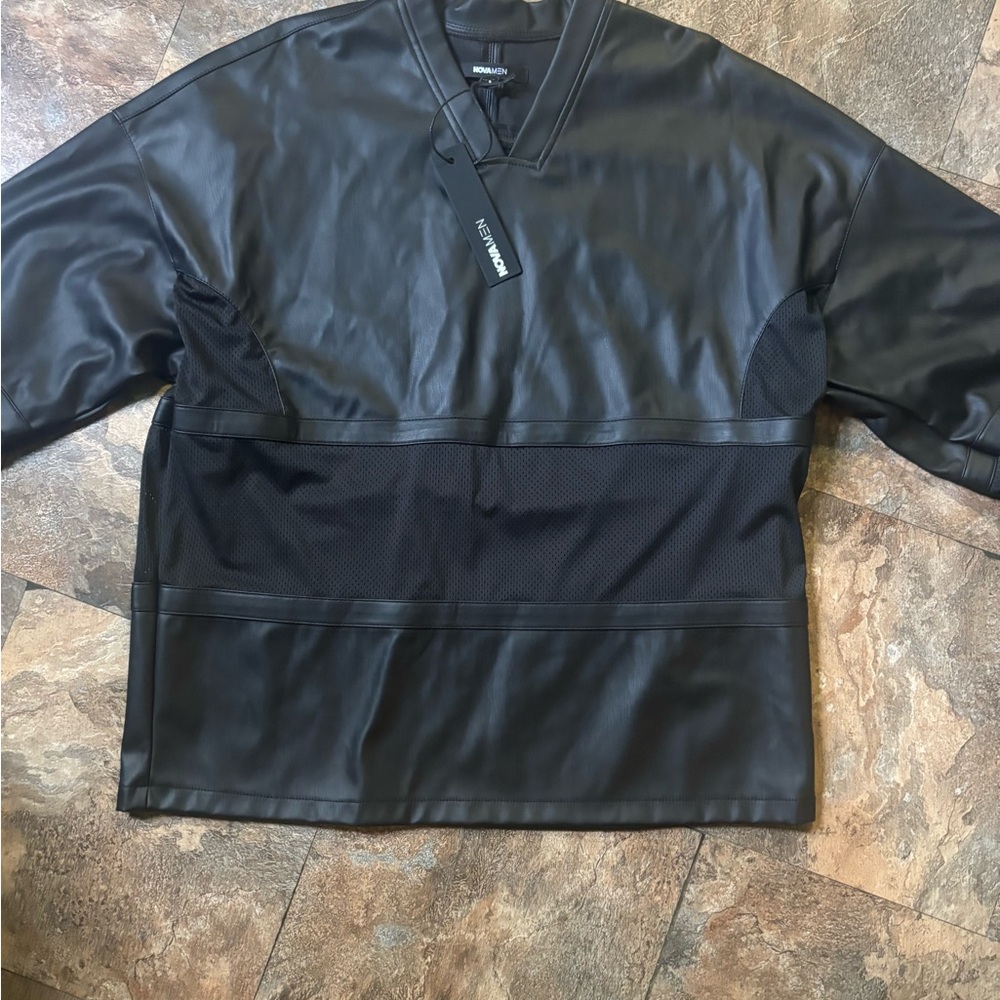 Fashion Nova Black Leather Top